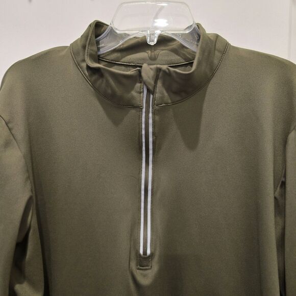 Balance Collection Men’s Olive Green 1/4 Zip Casual Pullover Long Sleeve Size XL - Picture 3 of 9